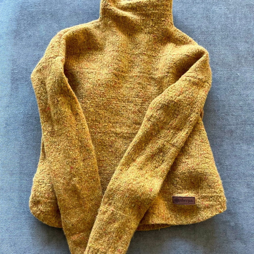 Sherpa turtle neck sweater